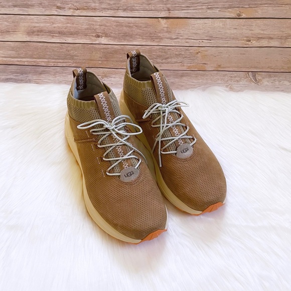 UGG Men’s Miwo Sport High Hyperweave In Oak - Picture 3 of 8